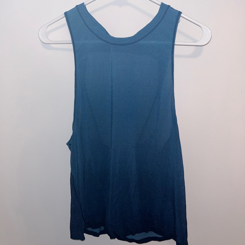 Blue Lululemon tank top